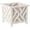 White, variant on Lattice Design Outdoor Planter Box - 14.75” Square 13” Tall Gray Plant Pot - Decorative Plant Pots for Front Porch Decor - Flower Pots Outdoor Planters for Porch Patio or Garden Decor by