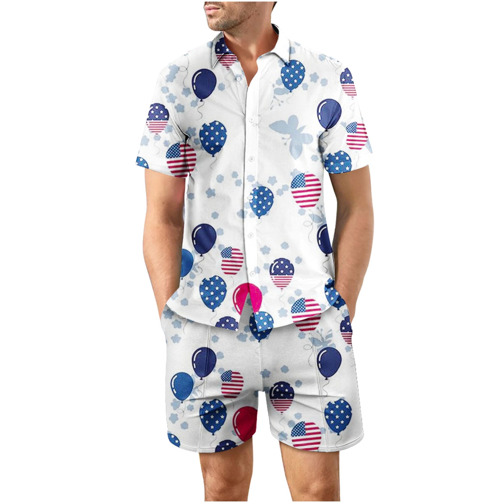 Happy Independence Day 4th Of July Hawaiian Shirt Outfit Army Veteran Shirt  Dad