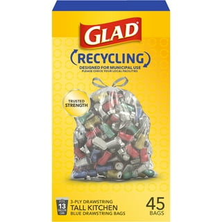 18 Gal. Clear Recycling Bags, 26 in. x 16 in. x 27 in. (200-Count)