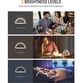 thumbnail image 4 of Lámpara de noche con cargador inalámbrico, lámpara de mesa táctil, luz de noche LED con cargador de inducción certificado, luz de noche táctil con brillo ajustable y 3 niveles de brillo., 4 of 5