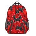 thumbnail image 3 of Game Controller Red Pattern Backpack for School, Cute School Bag with Adjustable Shoulder Straps and Padded Back, 16.9"x12.6"x5.9", 3 of 5