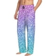 thumbnail image 6 of Hirioo Multicolor Glitter for Men's PJ Pajama Pants Sleep Pants Men's Home Trousers with Pockets,S-3XL-Small, 6 of 6