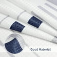 thumbnail image 3 of Modern Blue and White Shower Curtain for Bathroom Blue Shower Curtains Set Geometric Bathroom Curtains Set White Shower Curtains with Hooks Polyester for Hotels Bathtubs, 72x72 inch, 3 of 6
