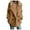 Brown, variant on Tiqkatyck Womens Winter Coats, Women Autumn and Winter Cardigan Long Sleeve Lapel Double-Breasted Fleece Coat Casual Solid Color Coat Trench Coat Women, Pea Coats for Women Brown L
