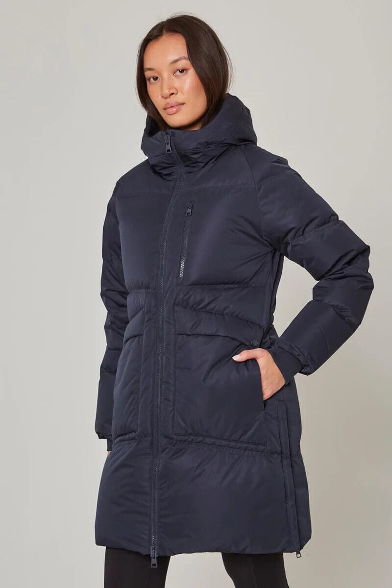 Mondetta Outdoor Project Women's Mid-length Puffer Jacket (Navy, Medium)