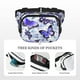 thumbnail image 5 of Fotbe Butterflies Cangurera Cuadrada con Estampado de Doble Capa, Bolsa de Cintura Ajustable Mini para Hombres y Mujeres, 5 of 9