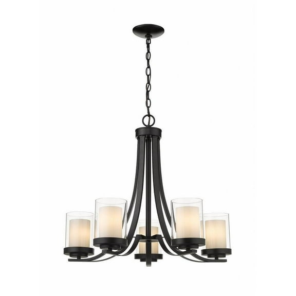 5 Light Chandelier in Metropolitan Style 25.25 inches Wide By 22.25 inches High Bailey Street Home 372-Bel-4186203