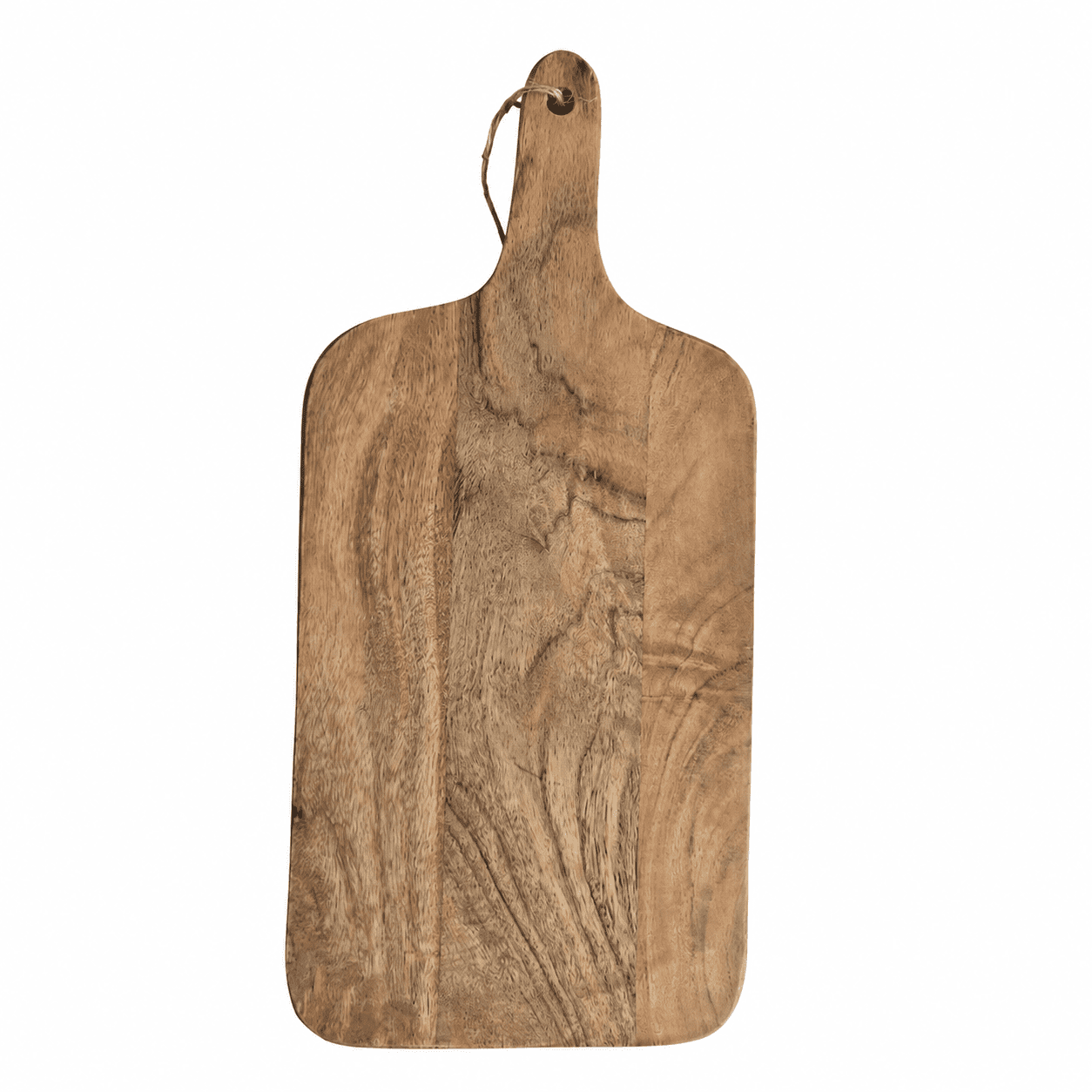 Acacia Wood Chopping Board with Handle, Wooden Cutting Board for Kitchen, Serving Board for Bread, Cheese, Fruits & Vegetables, Handcrafted Wood Paddle Board, 8x0.75x17.75 Inches