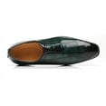 thumbnail image 4 of Santimon Men Dress Oxford Shoes Whole-Cut Slip On Crocodile Pattern Wedding Party Formal Shoes Green 9.5 US, 4 of 8