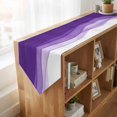 thumbnail image 4 of Purple Waves Table Runner Linen Burlap Table Runner 72 Inches Long Ombre Abstract Art Gradient Modern Dresser Scarves for Kitchen Island Coffee Dining Room Party Wedding Banquet Holiday Decor 16"x72", 4 of 8