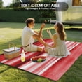 thumbnail image 4 of Red Ombre Outdoor Rug for Patio/Deck/Porch, Non-Slip Large Area Rug 4 x 6 Ft, Modern Abstract Art Farmhouse Indoor Outdoor Rugs Washable Area Rugs, Reversible Camping Rug Carpet Runner, 4 of 8