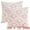 Pink, variant on Unique Bargains 4 Pcs Soft Plush Throw Pillow Covers Brown 12" x 20"/16" x 16"