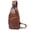 Brown, variant on Genuine Leather Bags for Men & Women, Lightweight Waterproof Sling Bag, USB Charging Port Crossbody Chest Bag