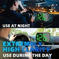 thumbnail image 3 of Car HUD Speedometer, Black Green Font Universal Fit KM MPH Easy To Read Digital Speed Display  for Truck SUV Bus Motorcycle, 3 of 7