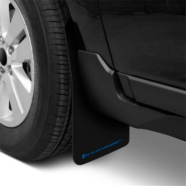 MF47-UR-BLK-BL Urethane Black Mud Flap with Blue Logo for 2017-2018 Honda Civic Type R