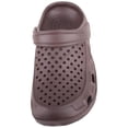 thumbnail image 2 of ABSOLUTE FOOTWEAR Mens Gents Easy Slip On Summer Holiday Garden Mule Sandals Clogs with Moveable Back Strap - Brown - US 11, 2 of 7
