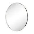 thumbnail image 3 of TEHOME Round Polised Nickel 30 inch, Silver Circle Wall Mirror, Metal Frame Modern Round Mirror for Vanity & Entrway, 3 of 10