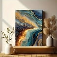 thumbnail image 6 of Abstract Marble Canvas Print, Earth Tone and Gold Art, Modern Home Wall Decor, 6 of 8