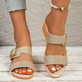 thumbnail image 5 of Wensltd Womens Orthopedic Sandals Comfortable Strap Sandals for Summer Beach Outings and Stylish Outdoor Daily Wear Gold, 5 of 8