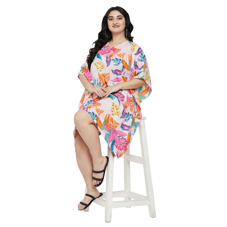 Plus size kimono dress short sales