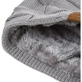 thumbnail image 5 of REDESS Beanie Hat for Men and Women Winter Warm Hats Knit Slouchy Thick Skull Cap-Pure Grey, 5 of 5