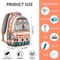 thumbnail image 6 of Boho Chic Commuter Backpack - 17" Heavy Duty Oxford Fabric, Large Capacity College Bag, Tribal Print Water-Resistant Daypack for Campus Life, 6 of 6