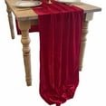 thumbnail image 6 of Elainilye Velvet Table Runner, 29x120 Inch Green Luxurious Fabric, for Christmas Thanksgiving Wedding Decor, Home Dining Table Cloth and Event Setup, 6 of 6