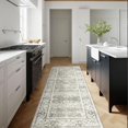 thumbnail image 3 of Boho Vintage Round Rug ft- Faux Wool Dreely Washable Area Rug Small Distressed Throw Rugs Floor Carpet for Door Mat Entryway Bedrooms Laundry (Round - ; Diameter Border ), 3 of 6
