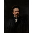 thumbnail image 3 of Stanisław Bieńkiewicz 15x18 Black Modern Framed Museum Art Print Titled - Portrait of Walery Rzewuski (1901), 3 of 5