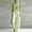 Style1-Green womens outfits, variant on Maqroz Women 2 Piece Outfits Sets Summer Solid Crew Neck Short Sleeve Top and Striped Pants Set Elastic Waist Pockets Casual Vacation Travel Sets Green XL
