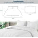 thumbnail image 5 of Juego de Funda Duvet Bluelander para Edredon Matrimonial, 2 Fundas para Almohada, Diseño de Líneas, Blanco, 5 of 5