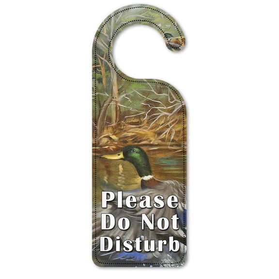 Do Not Disturb Door Knob Hanger Sign - Ducks Taking Flight