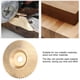 thumbnail image 3 of Disco de pulido para carpintería, disco de moldeo de ruedas de talla de madera de 100 mm, disco de acero de alta velocidad para lijado, para amoladora angular(Oro) Ecomeon no, 3 of 4