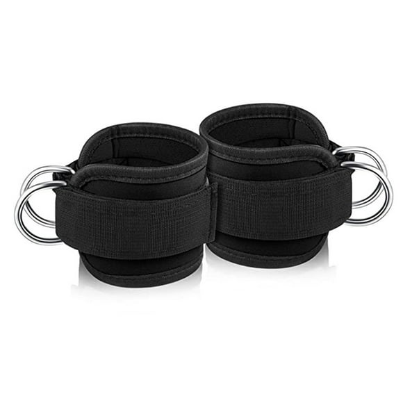 1 Pair Ankle Straps for Cable Machine Kickbacks, Glute Workouts, Lower Body Exercises - Adjustable Leg Straps with Neoprene Padding