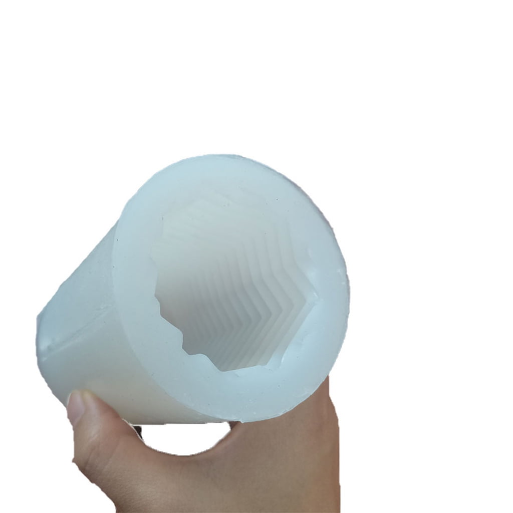3D Cylindrical Candle Silicone Mold for Creative Crystal Epoxy Resin Silicone Mo