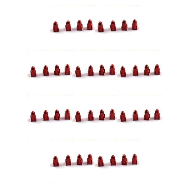 Speravity 4 piezas tapas de vástago de válvula de neumático accesorios de cobertura profesional componentes modificados reemplazar la cubierta de aire Rojo 10piezas Speravity CBP434626
