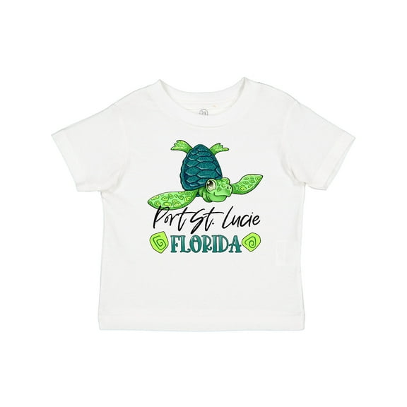 Inktastic Port St. Lucie, Florida Happy Sea Turtle Boys or Girls Baby T-Shirt