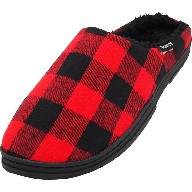 mens memory foam mule slippers