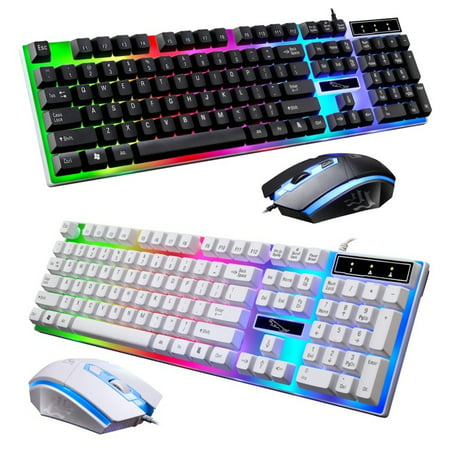 G21 Wired Gaming Mechainal Keyboard and Mouse Set LED Backlight USB for PC (Laptop Best Keyboard 2019)