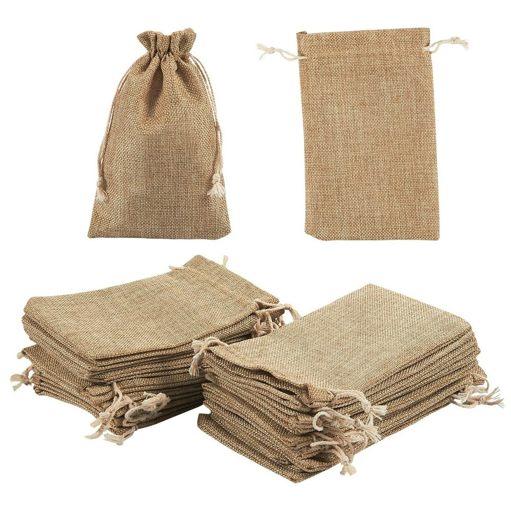 Jewelry Pouch Drawstring Bags - 24 Piece Burlap Gift Bags for Jewelry ...