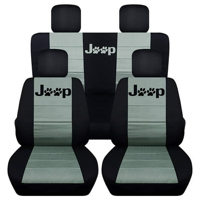 Jeep wrangler paw print seat covers hot sale