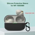 thumbnail image 2 of Peggybuy Soft Silicone Protective Cover for Sony WF-1000XM4 Shokproof Case with Keychain, 2 of 8