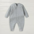 thumbnail image 2 of Coerni New Born Baby Cotton Jumpsuit Baby Girls Boys Comfortable Crawling Suit 2025 Clothes Plain Romper Long Sleeve Overalls, 2 of 7
