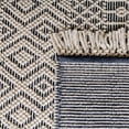 thumbnail image 6 of SAFAVIEH Natura Cordelia Southwestern Wool Area Rug, Ivory/Navy, 5' x 8', 6 of 7