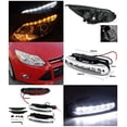 thumbnail image 2 of Focus Chrome LED DRL Strip Bar Projector Headlights+LED Bumper Fog Lamps, 2 of 2