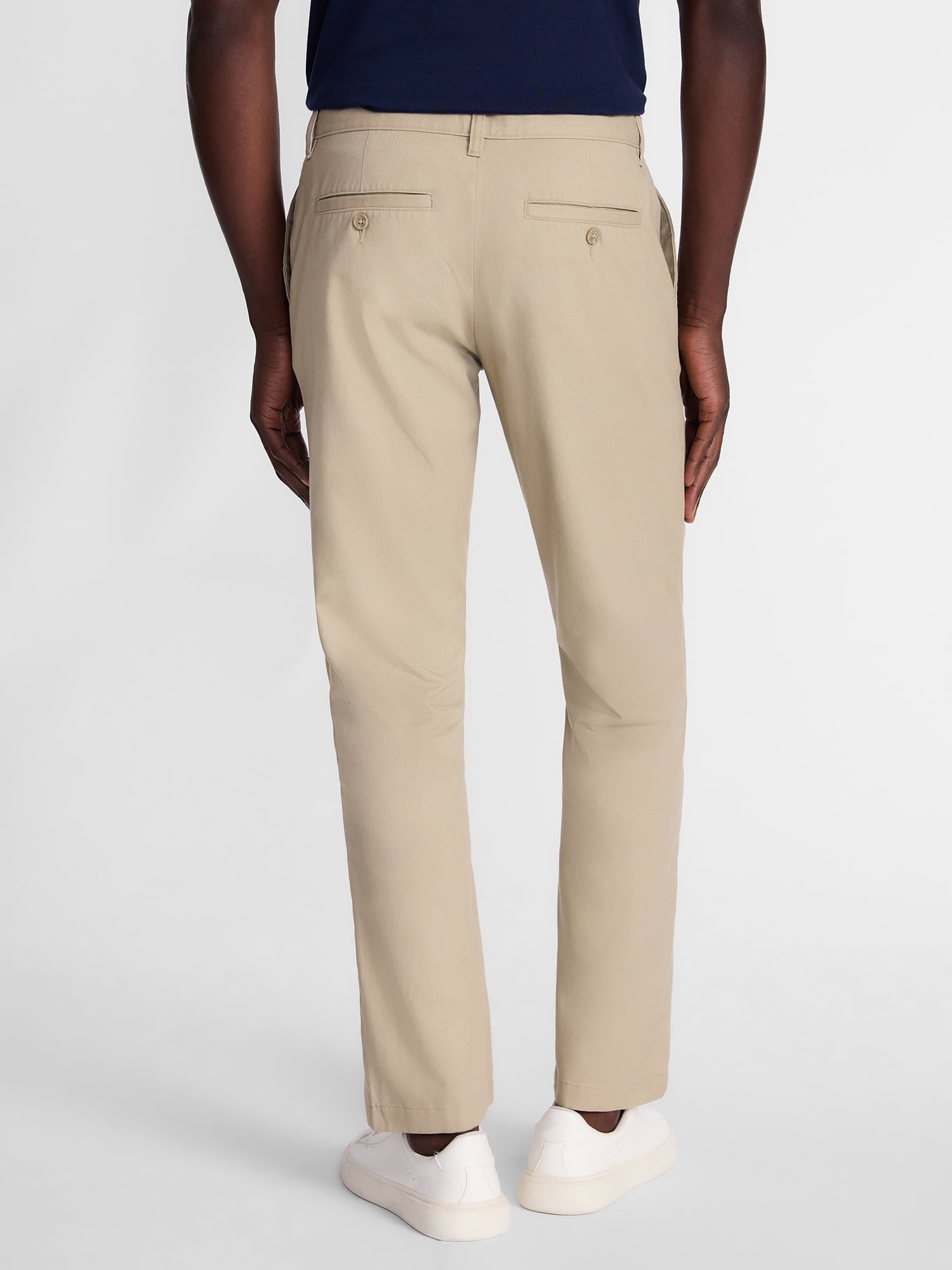 George Men's Classic Chino Pants with Flat Front, Sizes 28-56