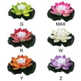 thumbnail image 4 of BRAND CLEARANCE!Artificial Lotus-shaped Changed Floating Flower LED Lamps Water Swimming Pool Wishing Light 18cm With Including Battery Flowers, 4 of 7