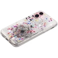 thumbnail image 3 of Glitter Case for iPhone 16, iPhone 16 Liquid Case Cute Pink Moving Liquid Floating Sparkle for Girls Women Clear Soft TPU Protective Cover for iPhone 16 6.1 inch Dandelion, 3 of 8
