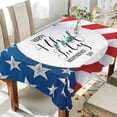 thumbnail image 4 of Coolnut Independence Day Rectangle Tablecloth Spill-Proof Polyester Table Cloth Table Cover for Kitchen Dining Picnic Holiday Party Decoration,54"x54", 4 of 7