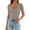 Coffee, variant on Women Short Sleeve Square Neck T Shirts 2024 Summer Slim Fitted Ribbed Knit Basic Casual Tee Tops